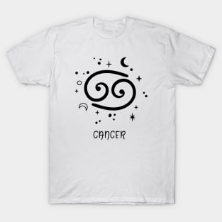 Cancer Celestial Zodiac Sign Symbol T-Shirt